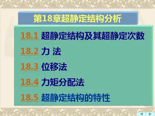 第18章 超静定结构受力分析