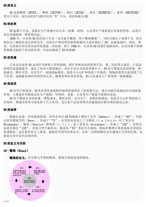 5S的含义