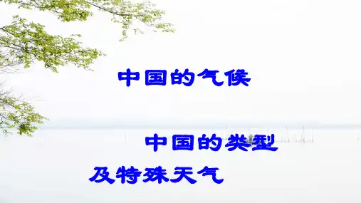 中国的气候  中国的气候类型及特殊天气  课件2021-2022学年湘教版八年级地理上册