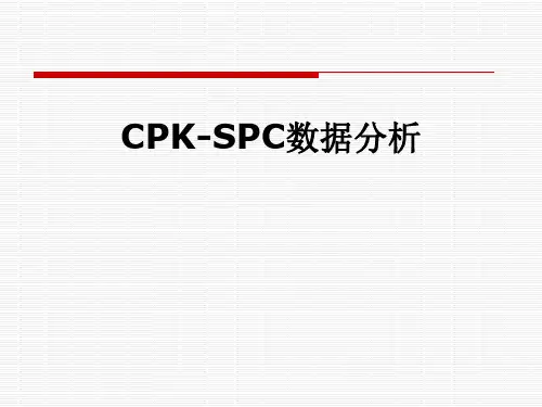 CPK-SPC数据分析