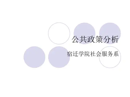 第3章 公共政策系统