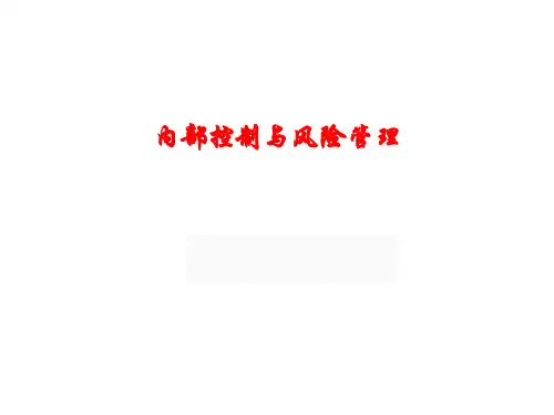 内控控制与风险管理