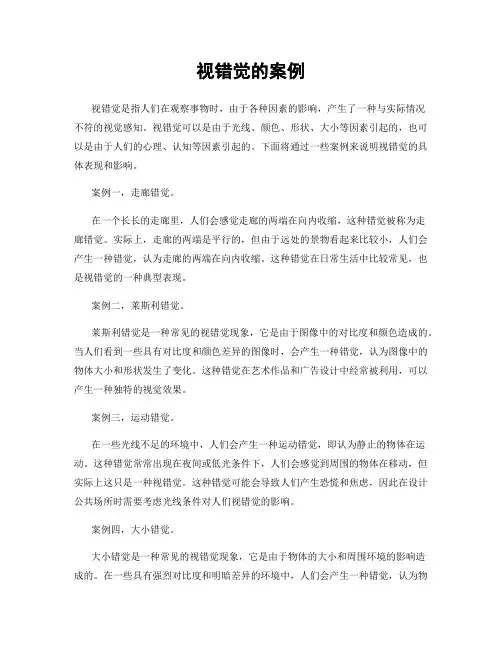 视错觉的案例