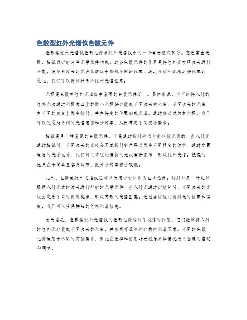 色散型红外光谱仪色散元件