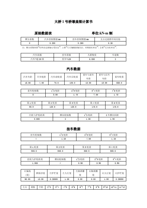 桥墩盖梁计算书