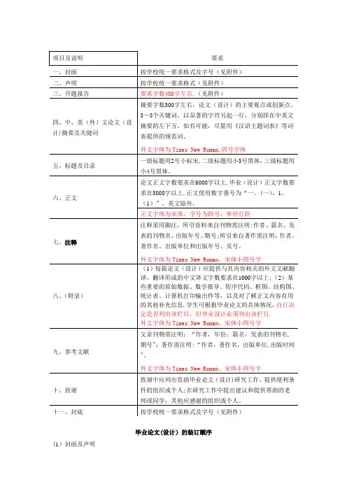 西南财经大学本科毕业论文格式规[1]..