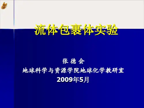 流体包裹体实验PPT课件(模板)