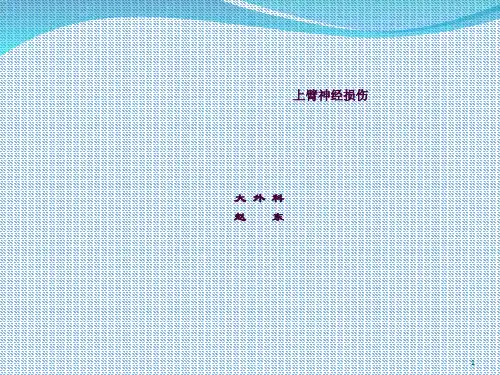 上臂神经损伤ppt课件