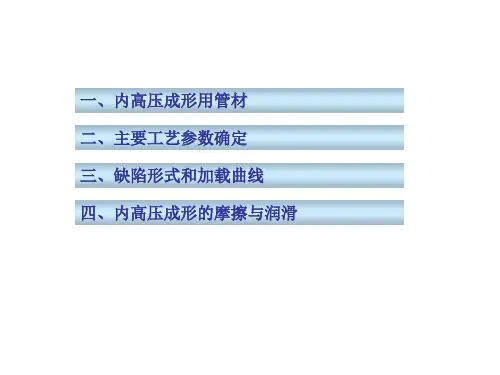精选内高压成形材料及工艺参数