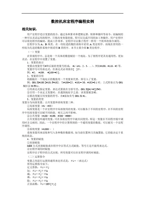 数控机床宏程序编程实例FANUC