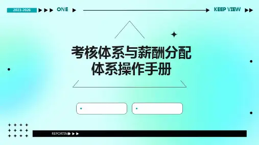 考核体系与薪酬分配体系操作手册