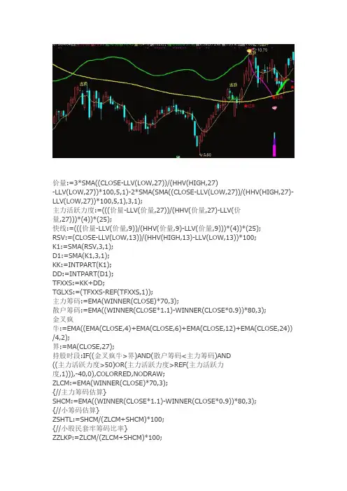 通达信指标公式源码 牛股主图指标