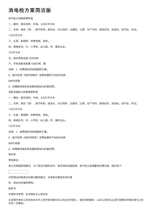 消电检方案简洁版