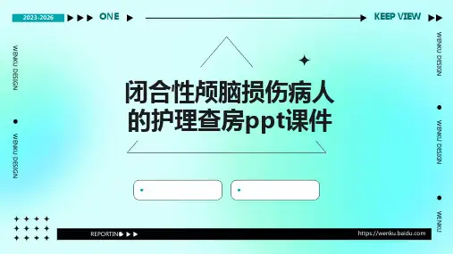 闭合性颅脑损伤病人的护理查房ppt课件