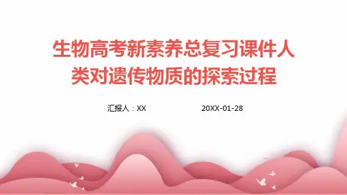 生物高考新素养总复习课件人类对遗传物质的探索过程