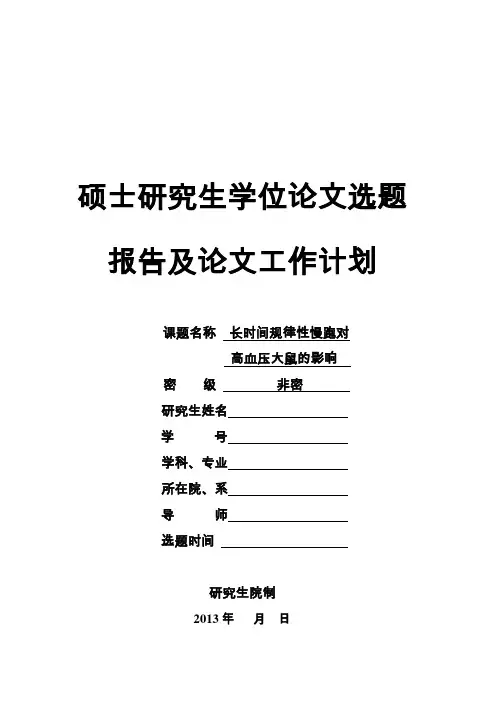 开题报告