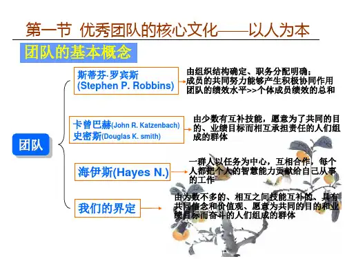 如何构造优秀的团队PPT39页