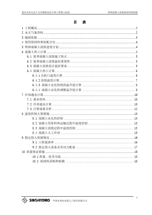 大坝温控措施11.11.09