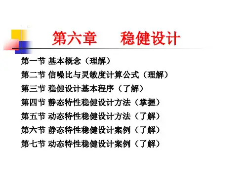 第六章稳健设计