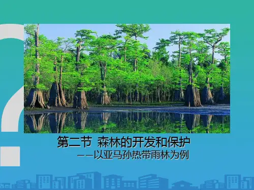 人教版高中地理必修三第二章第二节-《森林的开发和保护——以亚马孙热带雨林为例》课件(共36张PPT)