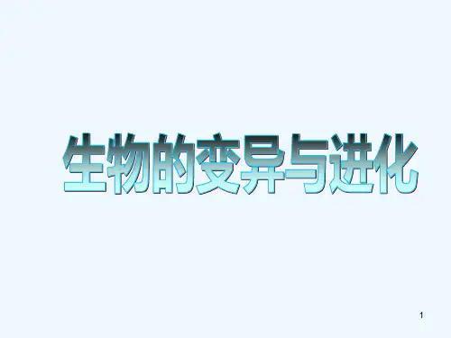 生物的变异与进化-PPT课件
