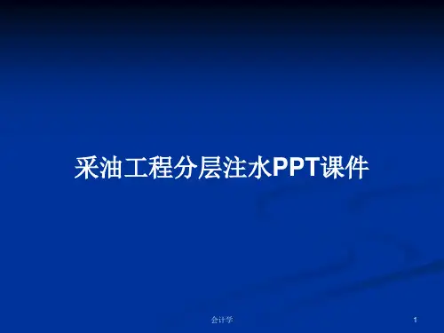 采油工程分层注水PPT学习教案