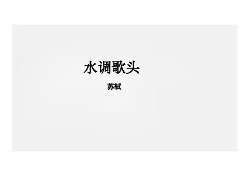 第14课 诗词三首《水调歌头(明月几时有)》课件 (共25张PPT)
