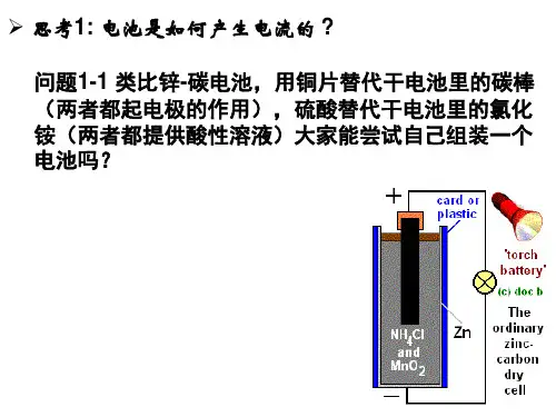 金陵中学高一化学水果电池张宁梅.ppt