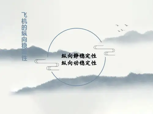 空气动力学基础与飞行原理：飞机纵向稳定性