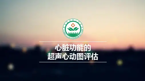 心功能测量(修改版)ppt课件