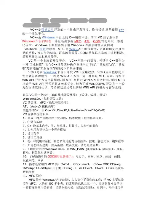 简介VC++