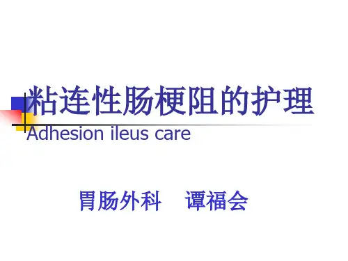 粘连性肠梗阻保守治疗的护理