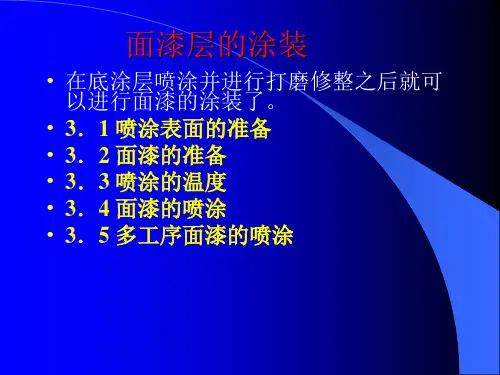 汽车车身涂装技术及其工具使用方法 PPT课件