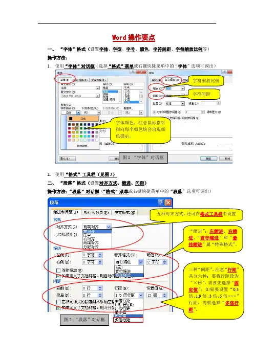 山东省初中信息技术等级证书考试操作要点