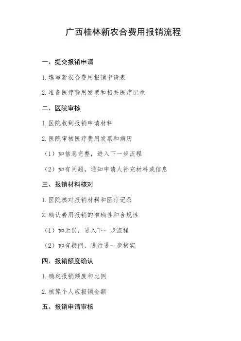 广西桂林新农合费用报销流程