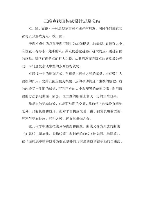 三维点线面构成设计思路总结