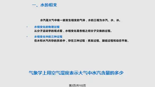 气象学大气水分