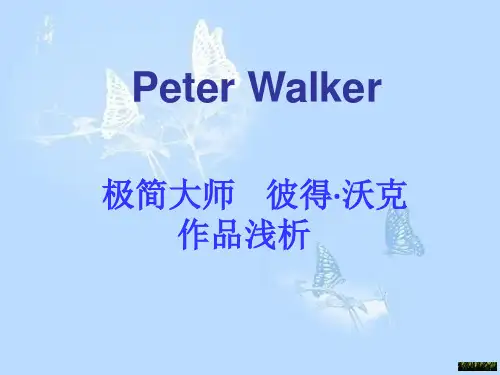 彼得沃克作品浅析