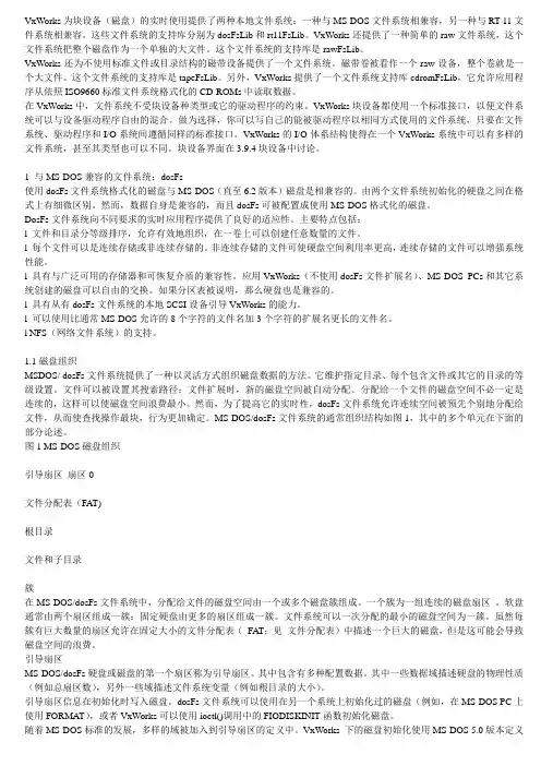 vxWorks文件系统详细介绍资料