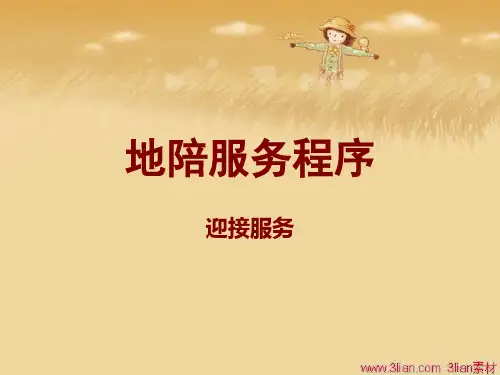 地陪服务程序迎接工作