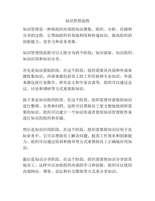 知识管理流程