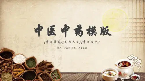 中医中药模版(ppt共25张)