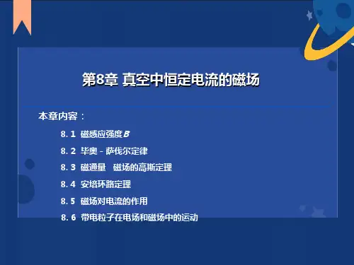大学物理恒定电流的磁场