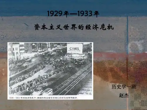1929年—1933年资本主义世界的经济危机
