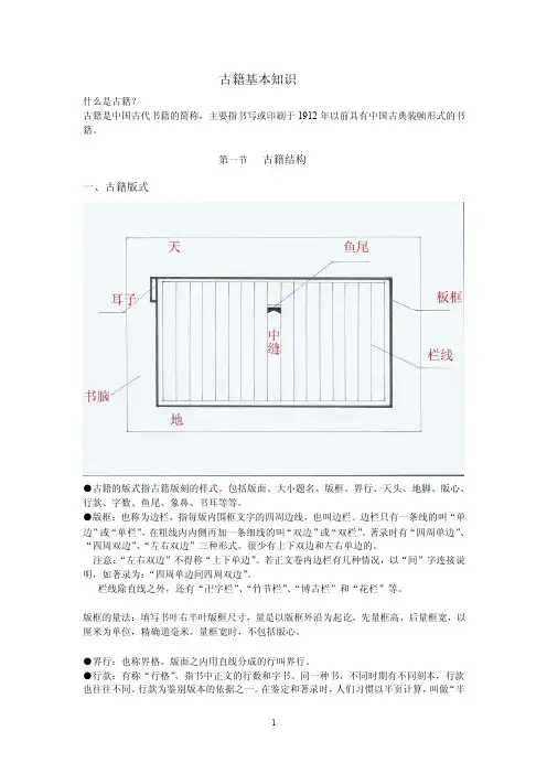 古籍基本知识