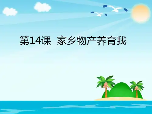 二年级上册道德与法治课件-14.家乡物产养育我-部编版 (共36张PPT)