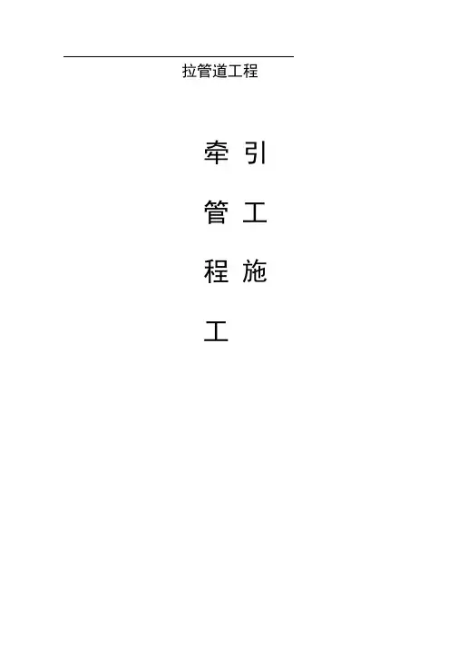 拉管专项施工方案..