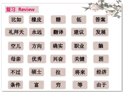 《HSK标准教程4下》课件lesson11