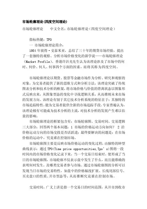[讲解]市场轮廓理论（四度空间理论）
