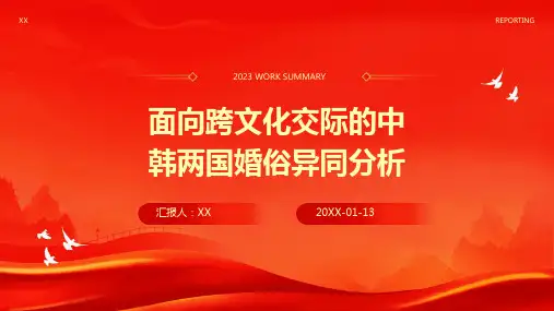 面向跨文化交际的中韩两国婚俗异同分析